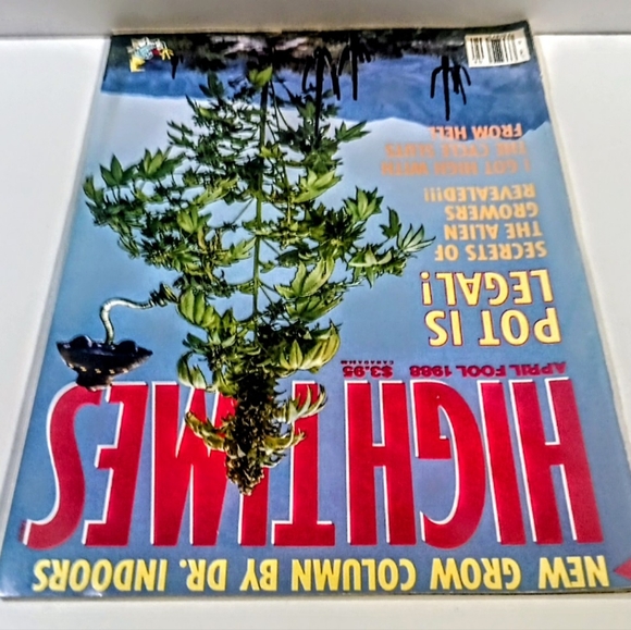 Vintage High Times Magazine April 1988 Pot Is Legal Alien Growers Free Shipping - Picture 3 of 4